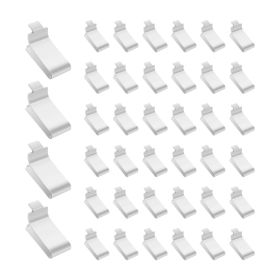 VEVOR Shelf Clips 40 Pack Adjustable Steel Pilaster Shelf Clips for Shelves