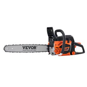 VEVOR 52CC 18" Gasoline Chainsaw Gas Powered Wood Cutting Engine Gas Chain Saw