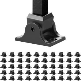 VEVOR Aluminum Alloy Baluster Shoes Square Balusters Baluster Wrought Spindles for Staircase Slant Shoes with Screw Holes for Use with 1/2 Inch S