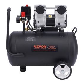 VEVOR Air Compressor Compact Portable Oil Free Compressor 8 Gallon 90 PSI