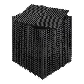 VEVOR Interlocking Drainage Mat, 12'x12' Modular Interlocking Cushion Durable PP Material, 24 Pcs Splicing Drainage Mats