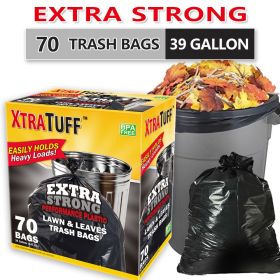 Boxed Disposable Garbage Bag 70 Pieces Puncture Tear Resistant Trash Bags, 39 Gallon Capacity, Multipurpose Cleaning Supplies For Industrial, Gar