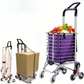 Portable, stair climbing cart, for groceries and handcarts 2 in 1, lightweight small utility vehicle with waterproof lining, elastic rope for lug
